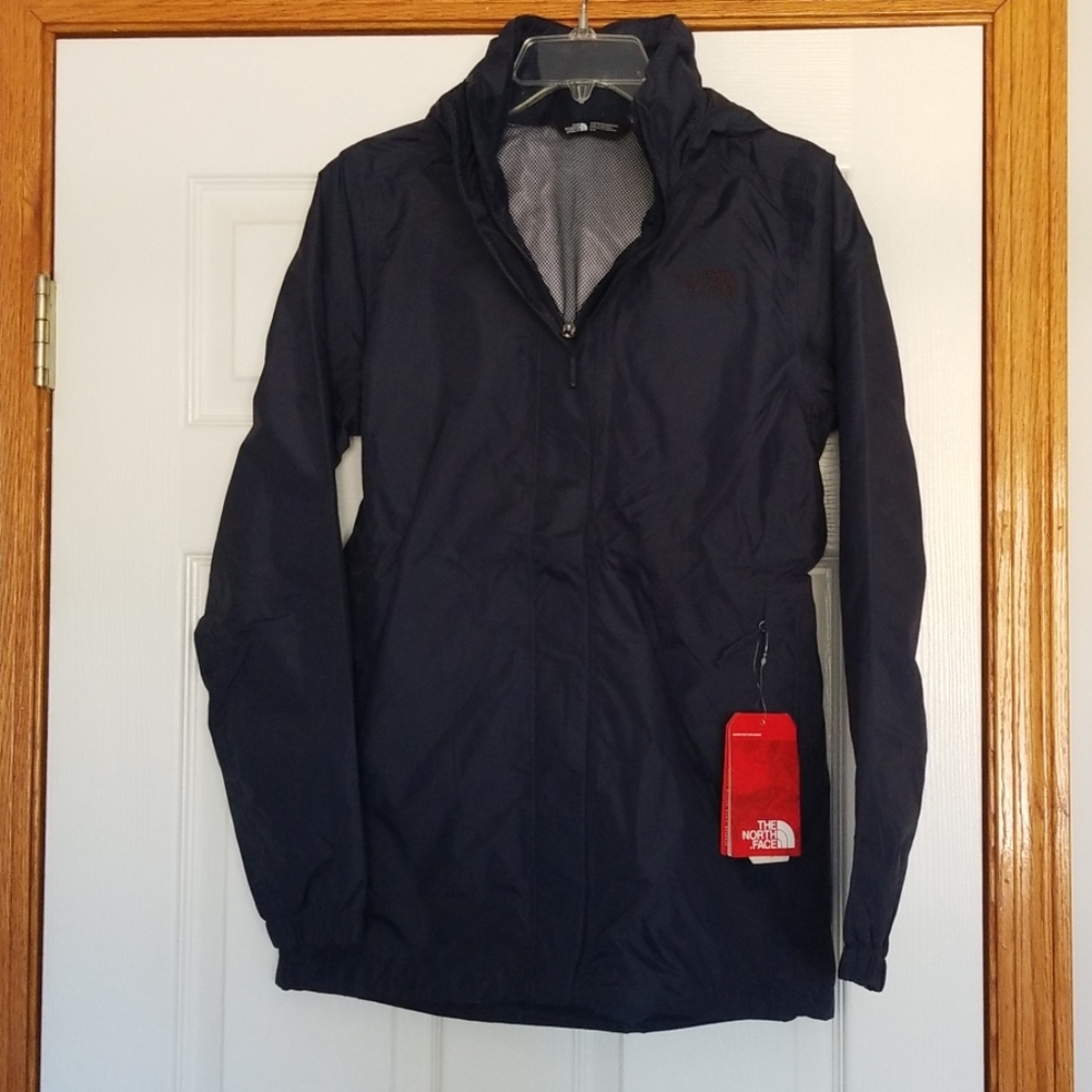 North Face Navy Rain Jacket NWT size S